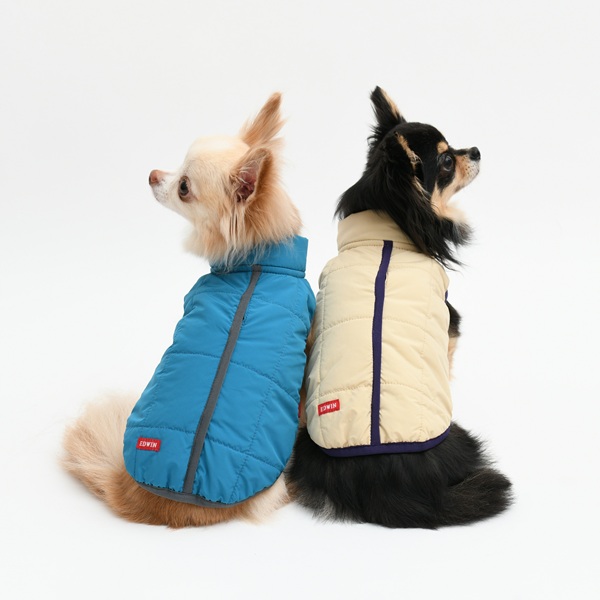 EDWIN ポイントカラーキルティングベスト