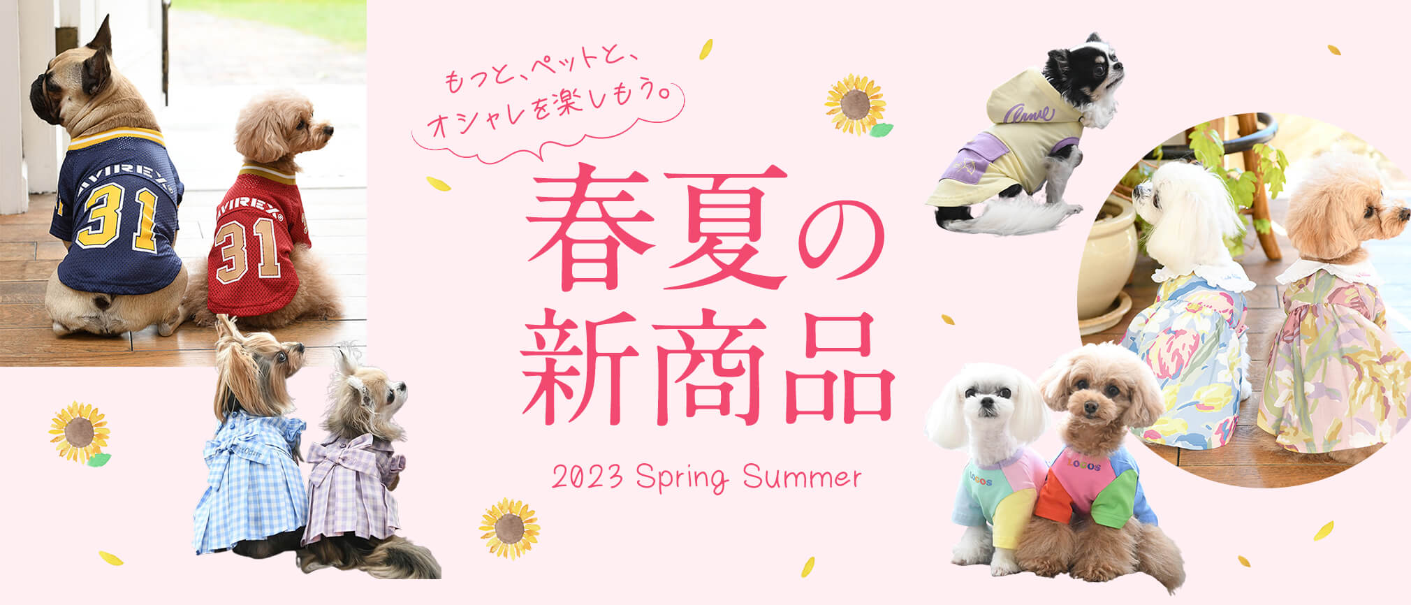 人気ファッションブランドの犬服・ドッグウェア2023年の春夏新作発売中！