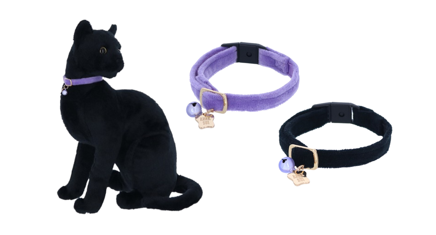ANNA SUI(アナスイ)猫用ベロア調首輪|全2色