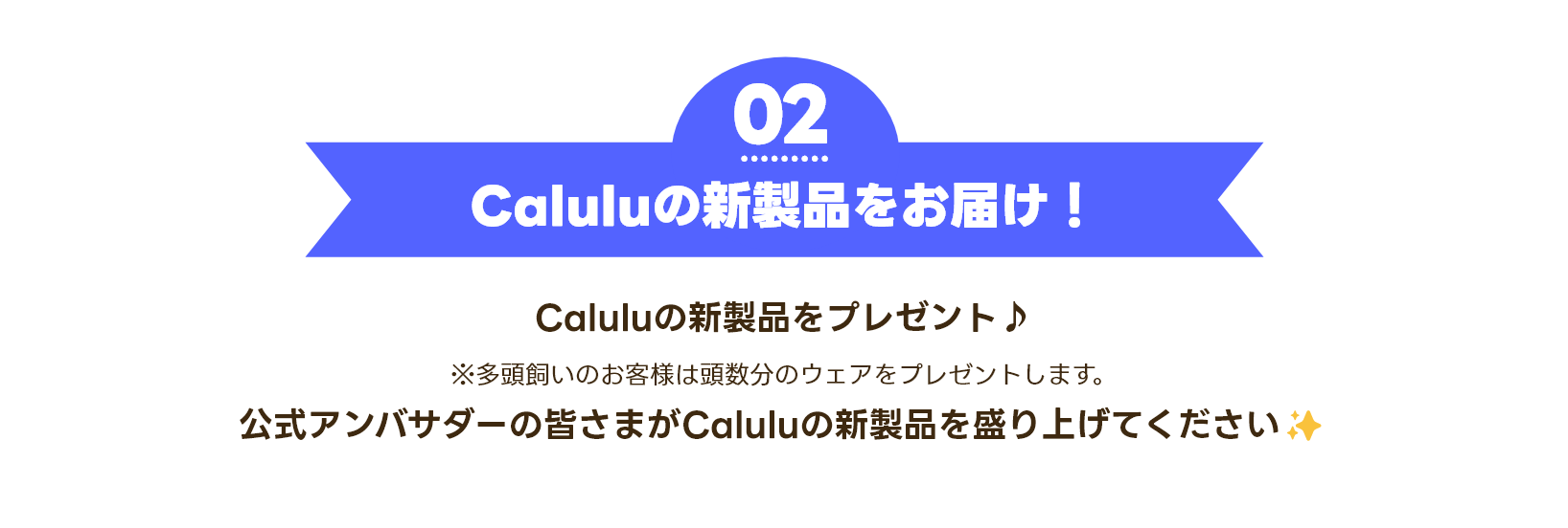Caluluの新製品をお届け！