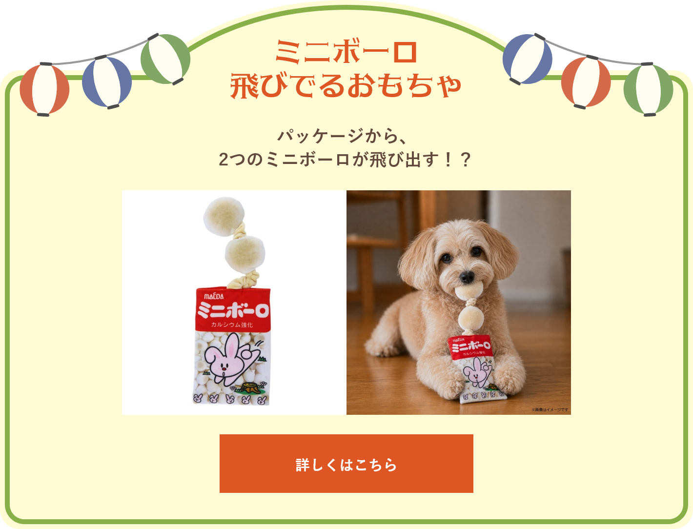 ミニボーロ 飛びでるおもちゃ