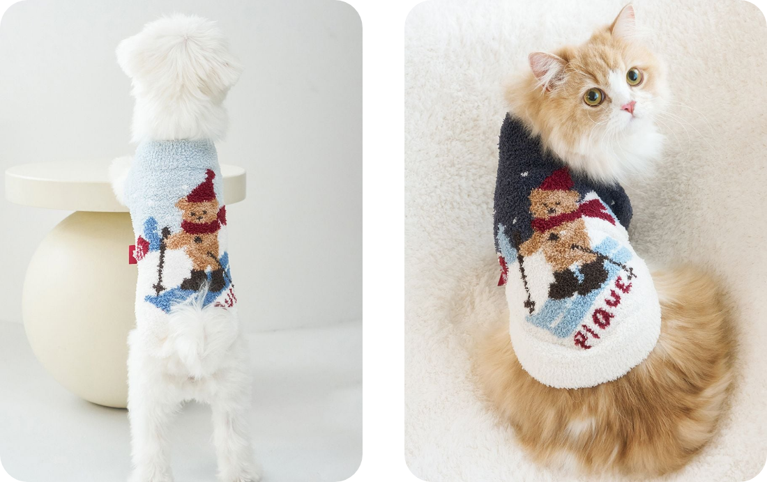 【HOLIDAY】スキーベアジャガードプルオーバー｜全2色