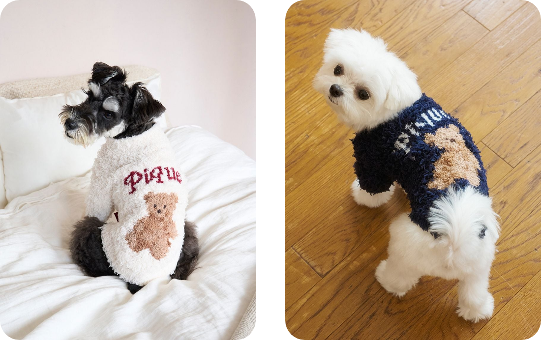 【HOLIDAY】ジェラートスノーベアジャガードプルオーバー｜全2色