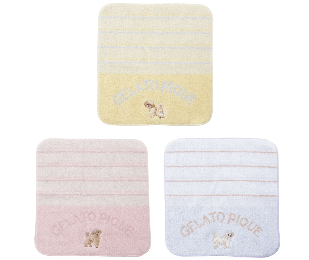 gelato pique（ジェラートピケ）【CAT&DOG】 お散歩ドッグハンドタオル｜全3色