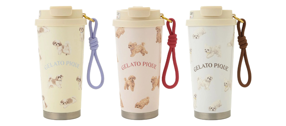 gelato pique（ジェラートピケ）【CAT&DOG】 お散歩ドッグタンブラー｜全3色