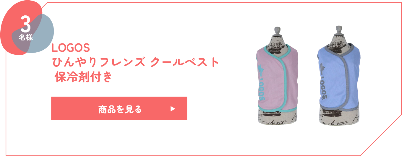 LOGOS ひんやりフレンズ クールベスト 保冷剤付き