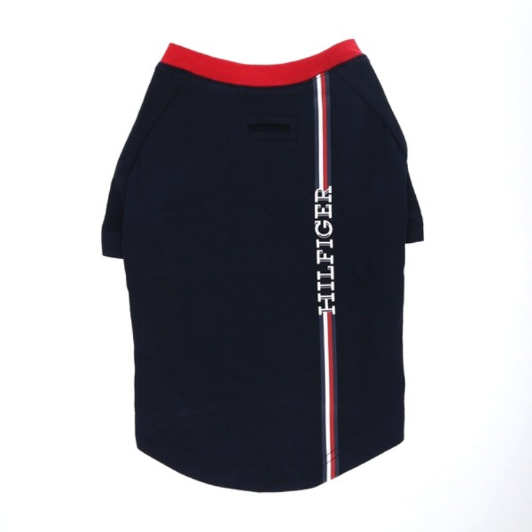 ストライプロゴプリントTシャツ / Dog Stripe Logo Print Tee