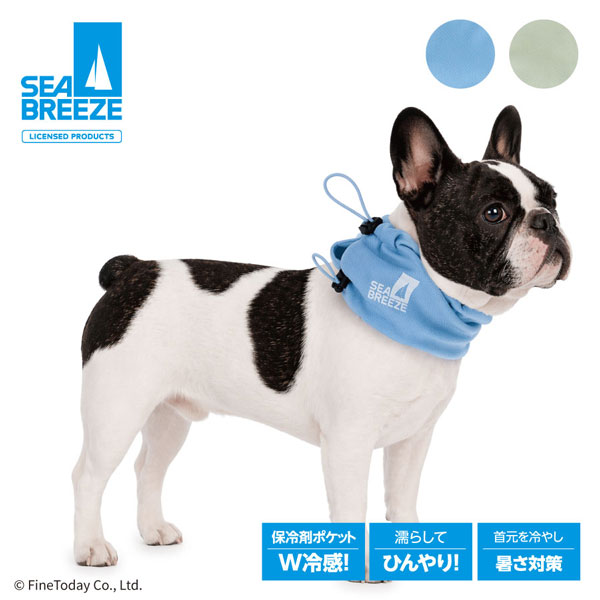 【公式ライセンス商品】シーブリーズ（SEA BREEZE）保冷剤付きロゴクールネック｜全2色