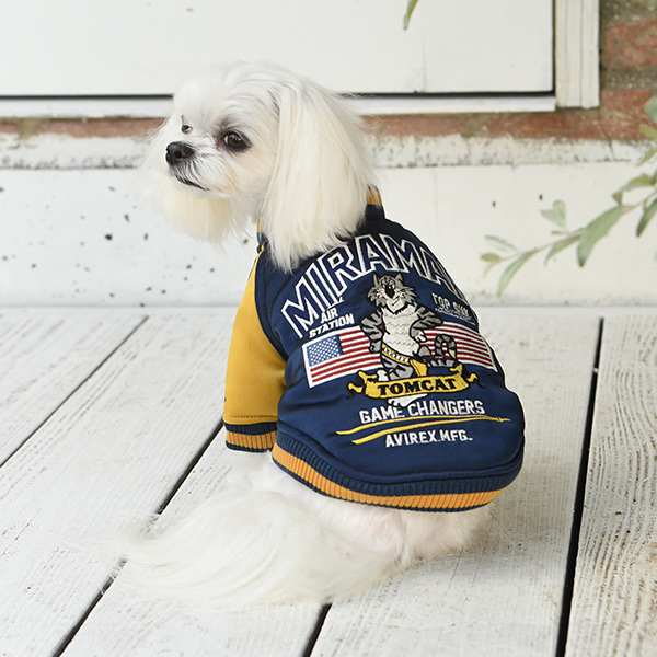 Avirex アヴィレックス スカジャン トムキャット 犬服 ドックウェアcalulu カルル