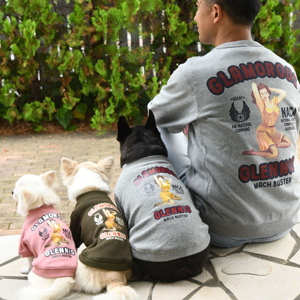 AVIREX（アヴィレックス）ピンナップ スウェット ※グレー、カーキのみ | 犬服・ドックウェアCalulu(カルル)