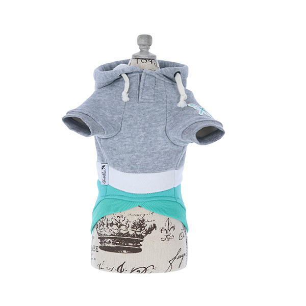 2021秋冬 Arnold Palmer（アーノルドパーマー）マルチカラー ロゴ パーカーグレー完売 | 犬服・ドックウェアCalulu(カルル)