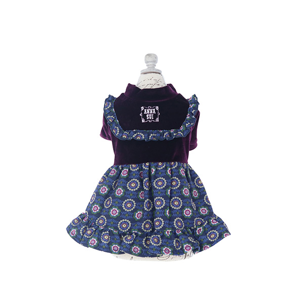 2021秋冬 ANNA SUI（アナ スイ）ボヘミアン ベロア ワンピース　※ブラックのみ