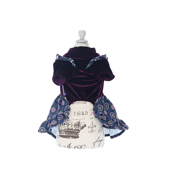2021秋冬 ANNA SUI（アナ スイ）ボヘミアン ベロア ワンピース　※ブラックのみ