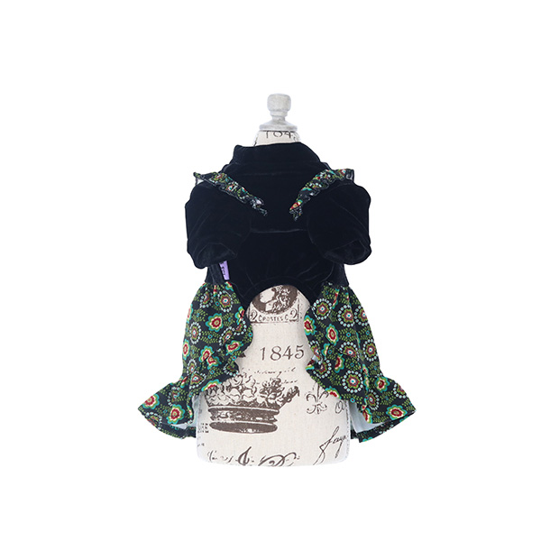 2021秋冬 ANNA SUI（アナ スイ）ボヘミアン ベロア ワンピース　※ブラックのみ