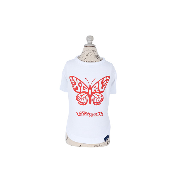 X-girl（エックスガール）バタフライ Ｔシャツ  ※ピンクのみ