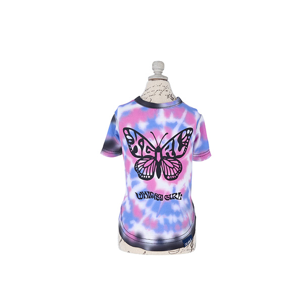 X-girl（エックスガール）バタフライ Ｔシャツ  ※ピンクのみ