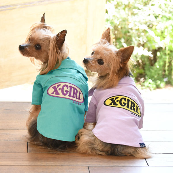 X-girl（エックスガール）オープンカラー シャツ | 犬服・ドックウェアCalulu(カルル)