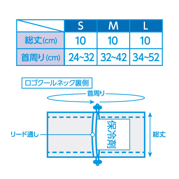 【公式ライセンス商品】シーブリーズ(SEA BREEZE)保冷剤付きロゴクールネック|全2色