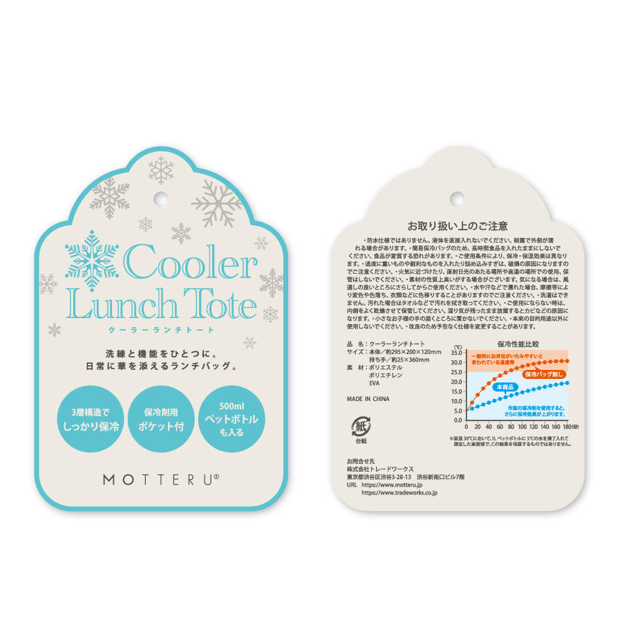 MOTTERU（モッテル）クーラーランチトート