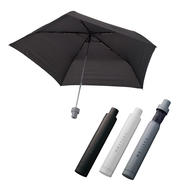 お散歩の必需品｜MOTTERU（モッテル） ITSUMO 軽量スリムボトル折りたたみ傘（晴雨兼用）防水ケース付
