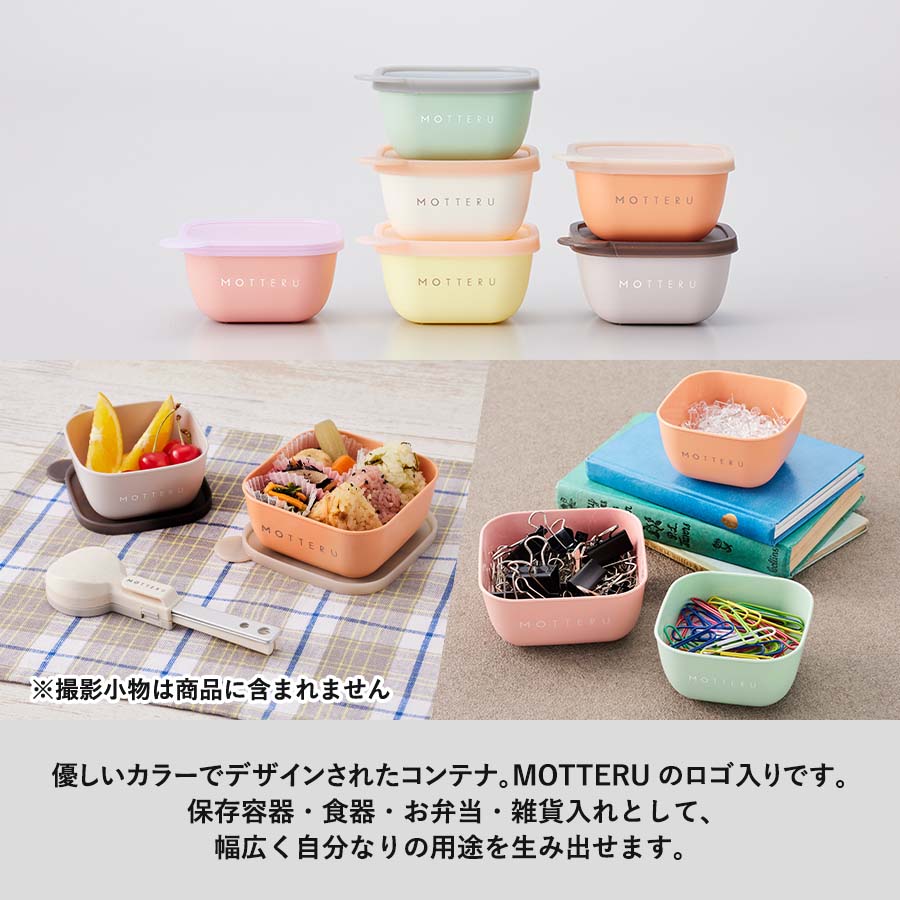 MOTTERU（モッテル）書いて消せるフードコンテナ280ml　2個セット