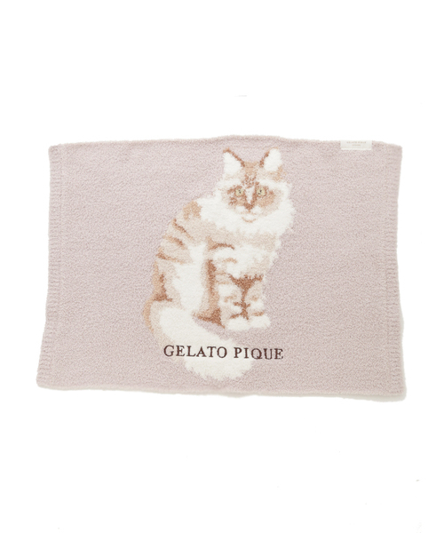 gelato pique（ジェラートピケ）【CAT&DOG】【販路限定商品】ねこ柄ブランケット｜全2色