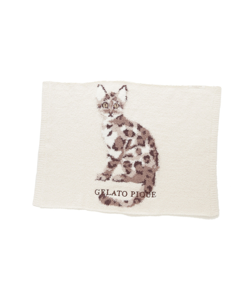 gelato pique（ジェラートピケ）【CAT&DOG】【販路限定商品】ねこ柄ブランケット｜全2色