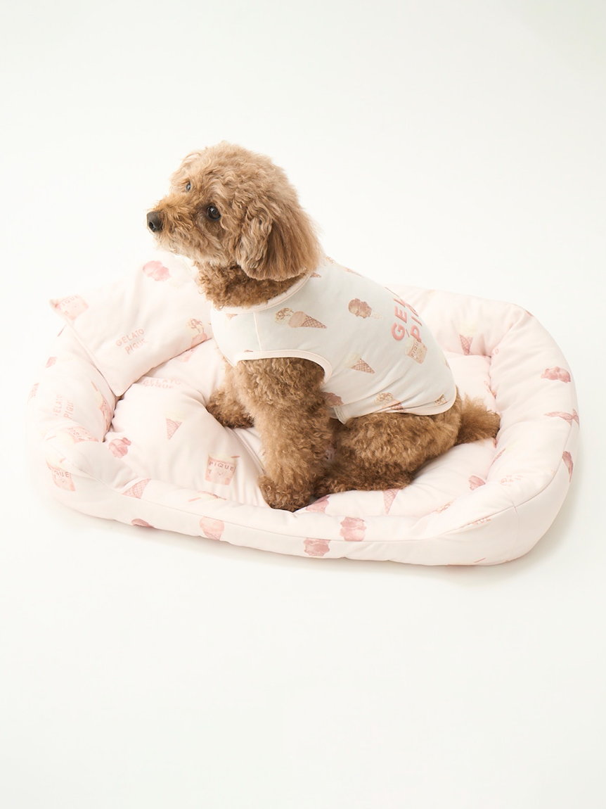 gelato pique（ジェラートピケ）【CAT&DOG】【販路限定商品】アイス柄COOLベッド Mサイズ｜全2色