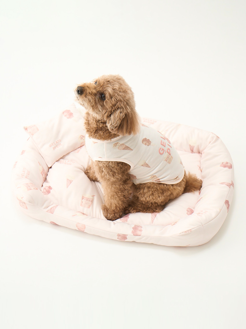 gelato pique（ジェラートピケ）【CAT&DOG】【販路限定商品】アイス柄COOLベッド Mサイズ｜全2色