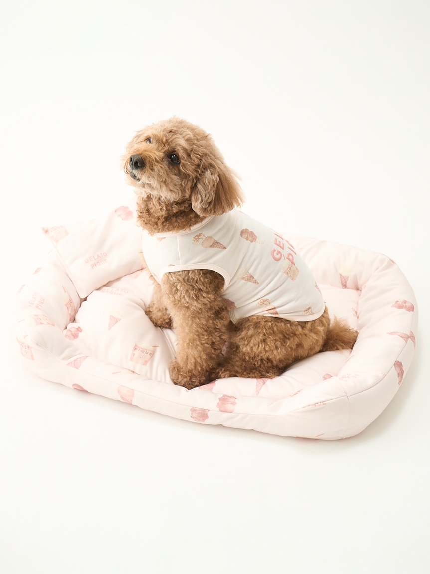gelato pique（ジェラートピケ）【CAT&DOG】【販路限定商品】アイス柄COOLベッド Mサイズ｜全2色