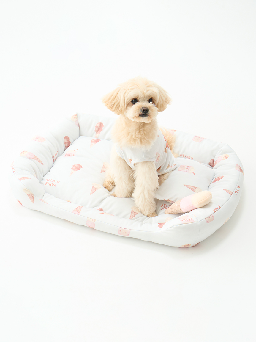 gelato pique（ジェラートピケ）【CAT&DOG】【販路限定商品】アイス柄COOLベッド Mサイズ｜全2色