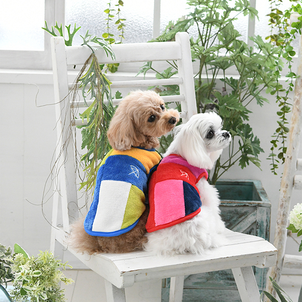 2022秋冬 Arnold Palmer（アーノルドパーマー）ブロックカラーフリースタンク | 犬服・ドックウェアCalulu(カルル)