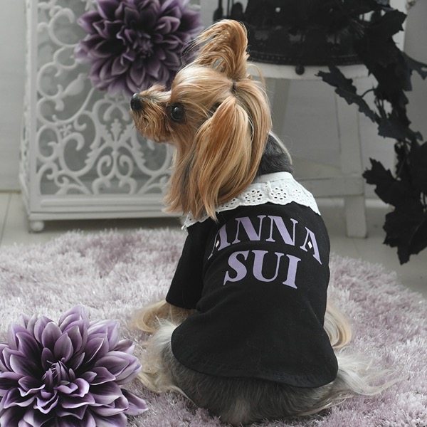 【パピー・超小型犬用】ANNA SUI（アナ スイ）襟付きロゴTシャツ
