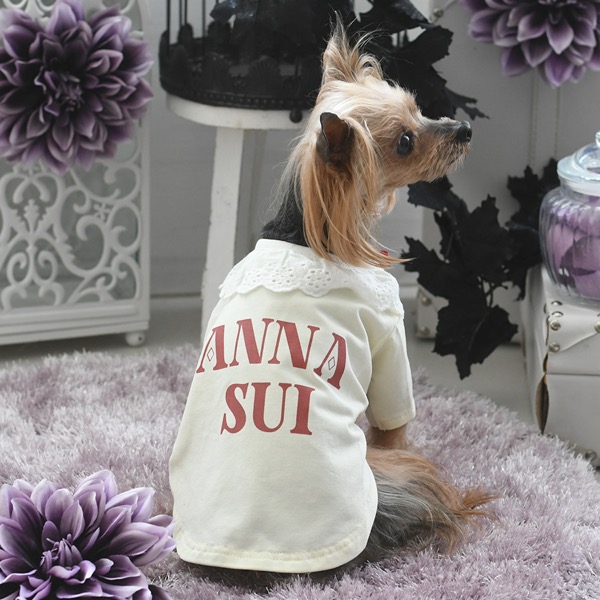 【パピー・超小型犬用】ANNA SUI（アナ スイ）襟付きロゴTシャツ