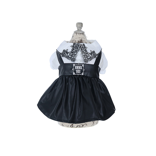 2022 ANNA SUI（アナ スイ）フェイクレザープリーツワンピース