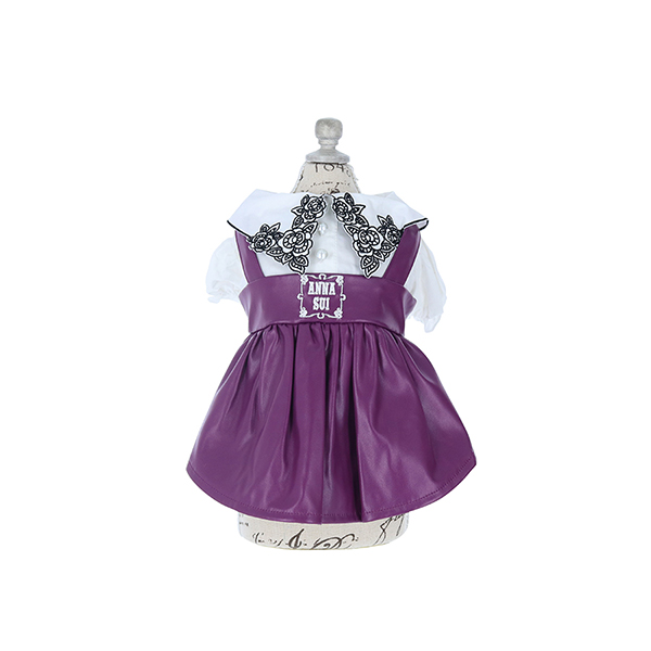 2022 ANNA SUI（アナ スイ）フェイクレザープリーツワンピース