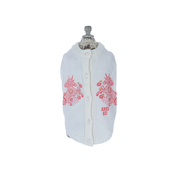 【パピー・超小型犬用】ANNA SUI（アナ スイ）ユニコーンニットカーディガン