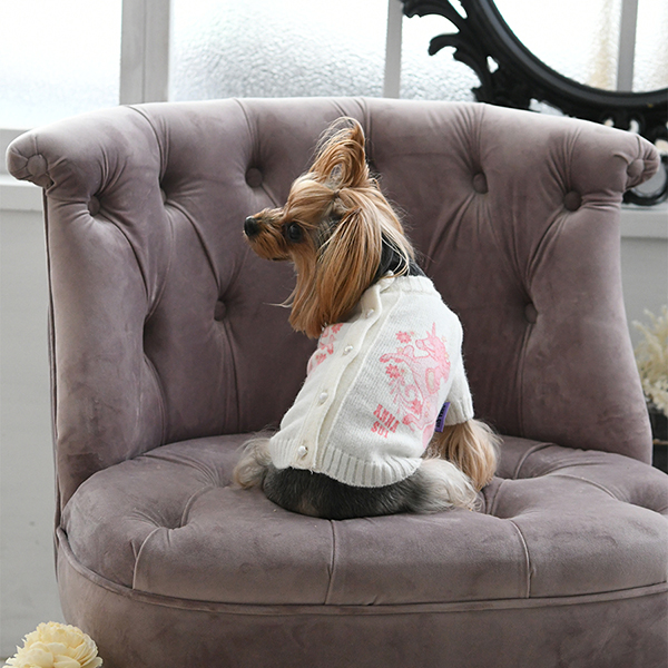 【パピー・超小型犬用】ANNA SUI（アナ スイ）ユニコーンニットカーディガン