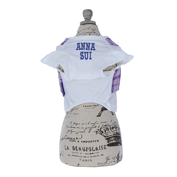 ANNA SUI（アナ スイ）チェック柄ビスチェドッキングTシャツ（ショート丈）