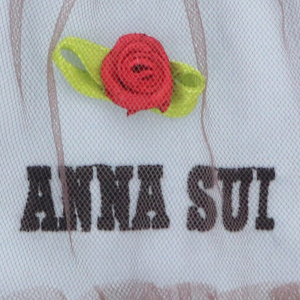 ANNA SUI アナスイ 黒チュール×刺繍ワンピース