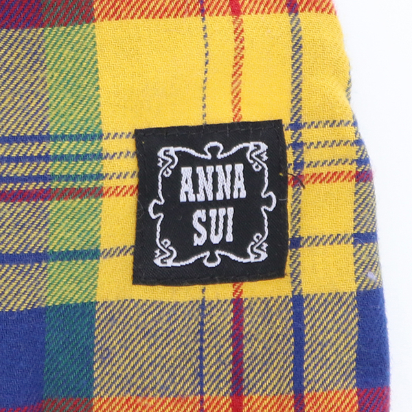 ANNA SUI（アナ スイ）チェック柄フェイクレザーワンピース