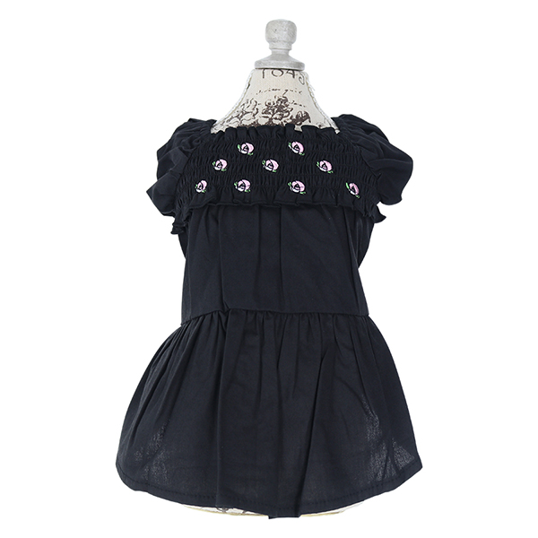 ANNA SUI（アナ スイ）バラ刺繍ティアードワンピース