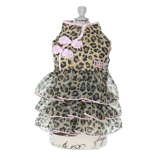 ANNA SUI（アナ スイ）ヒョウ柄チャイナワンピース