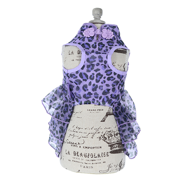 ANNA SUI（アナ スイ）ヒョウ柄チャイナワンピース