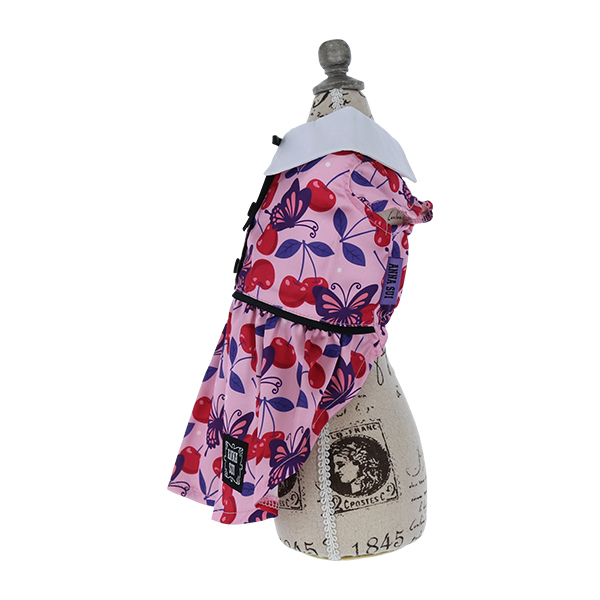 2025新商品 ANNA SUI（アナ スイ）リボンタイチェリー総柄ワンピ