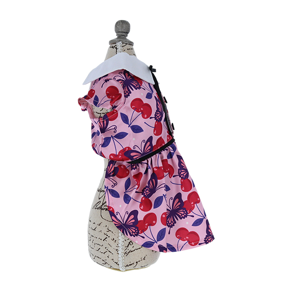 2025新商品 ANNA SUI（アナ スイ）リボンタイチェリー総柄ワンピ