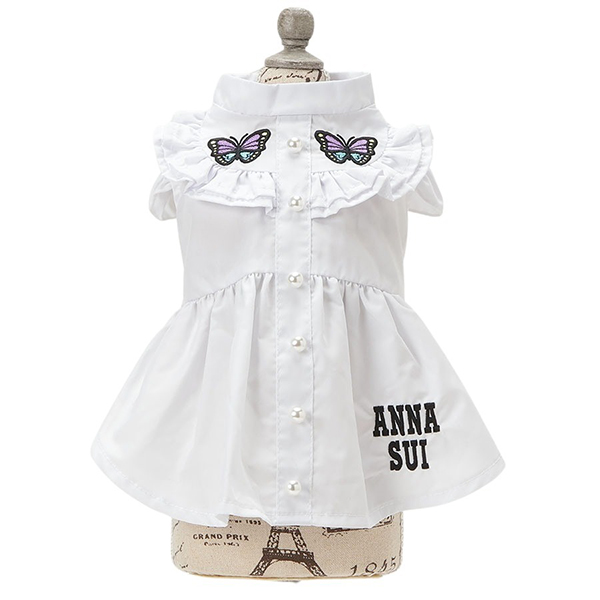 2025新商品 ANNA SUI（アナ スイ）蝶刺繍シャツワンピ