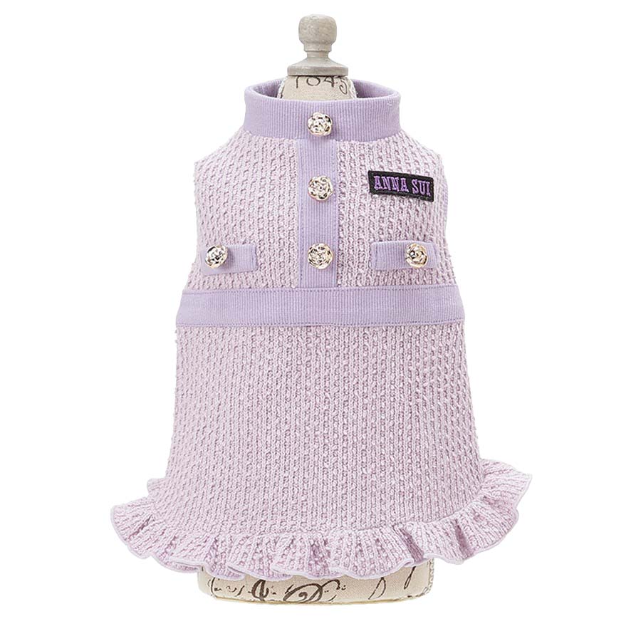 2025新商品 ANNA SUI（アナ スイ）ツイード風ニットワンピース