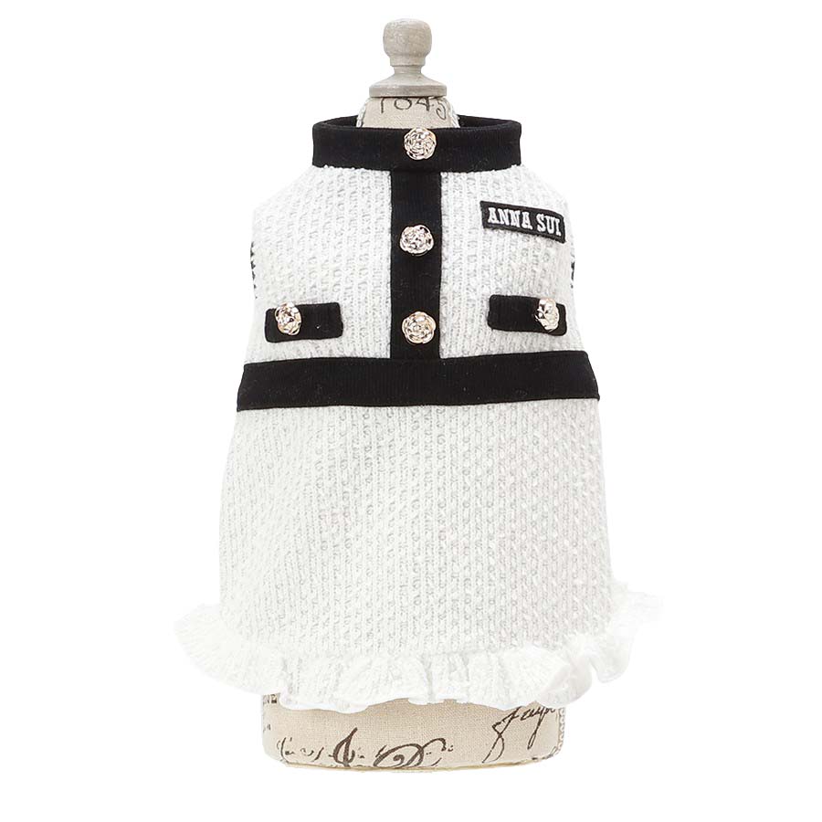 2025新商品 ANNA SUI（アナ スイ）ツイード風ニットワンピース