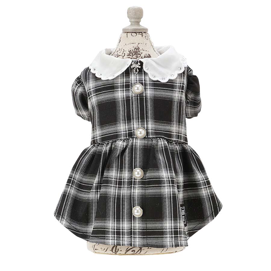 2025新商品 ANNA SUI（アナ スイ）リボンチャーム付きチェック柄ワンピース